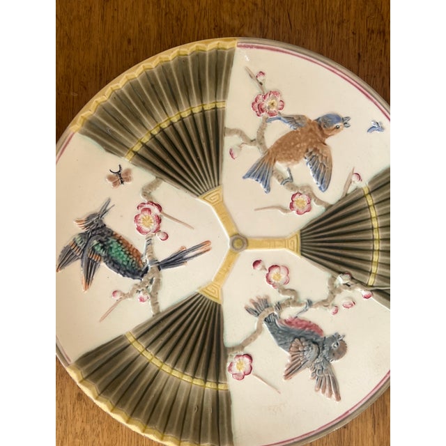 Wedgwood Bird & Fan Plate, C. 1870's For Sale In San Francisco - Image 6 of 10