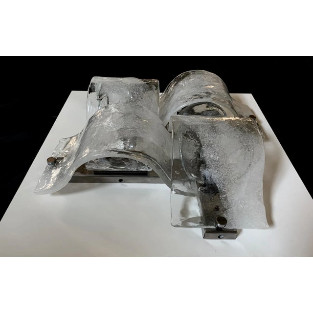 LP 276 Murano Glass Sconce Panel from Mazzega For Sale - Image 7 of 9