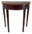 Hekman Mahogany/Yew Wood Inlaid Demi-Lune Table For Sale