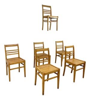 Chairs by René Gabriel, 1950s, Set of 6