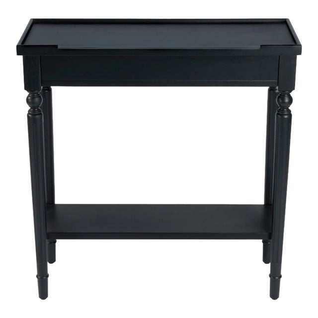 Aubrey Plum Console Table, Black For Sale