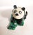 1900s Imperial Carved Hardstone Panda on a Malachite Base For Sale - Image 9 of 11