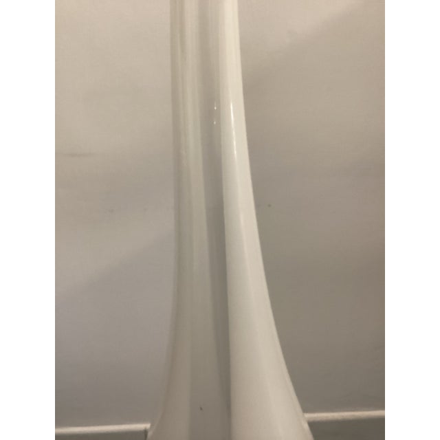 White Murano Glass Vase, 1990s For Sale - Image 8 of 14