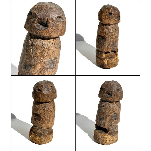 Vintage West African Carved Wood Togo Losso Figure Sculpture For Sale - Image 4 of 7