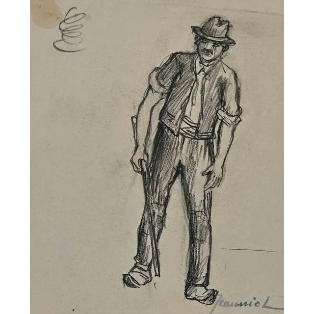 Figure is an original Drawing on paper realized by the painter Pierre Georges Jeanniot (1848-1934). Drawing in Pencil....