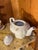 White 1950 Floral Porcelain Musical Box Teapot Music Stands For Sale - Image 8 of 8