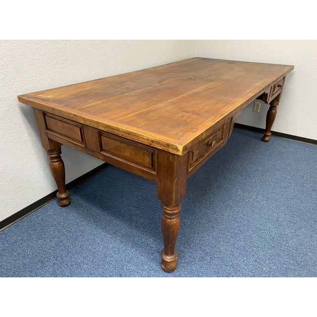 1980s Rustic Farmhouse Mexican Wooden Writing Desk Chairish