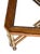 Vintage Faux Bamboo Brass & Glass Coffee Table | Hollywood Regency Chinoiserie Cocktail Table | Campaign Style Designer Square Coffee Table For Sale - Image 10 of 13