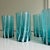 2020s Riviera Blue Striped Italian Murano Glass Tumbler Glasses With Scalloped Rim Set of 6 For Sale - Image 5 of 10