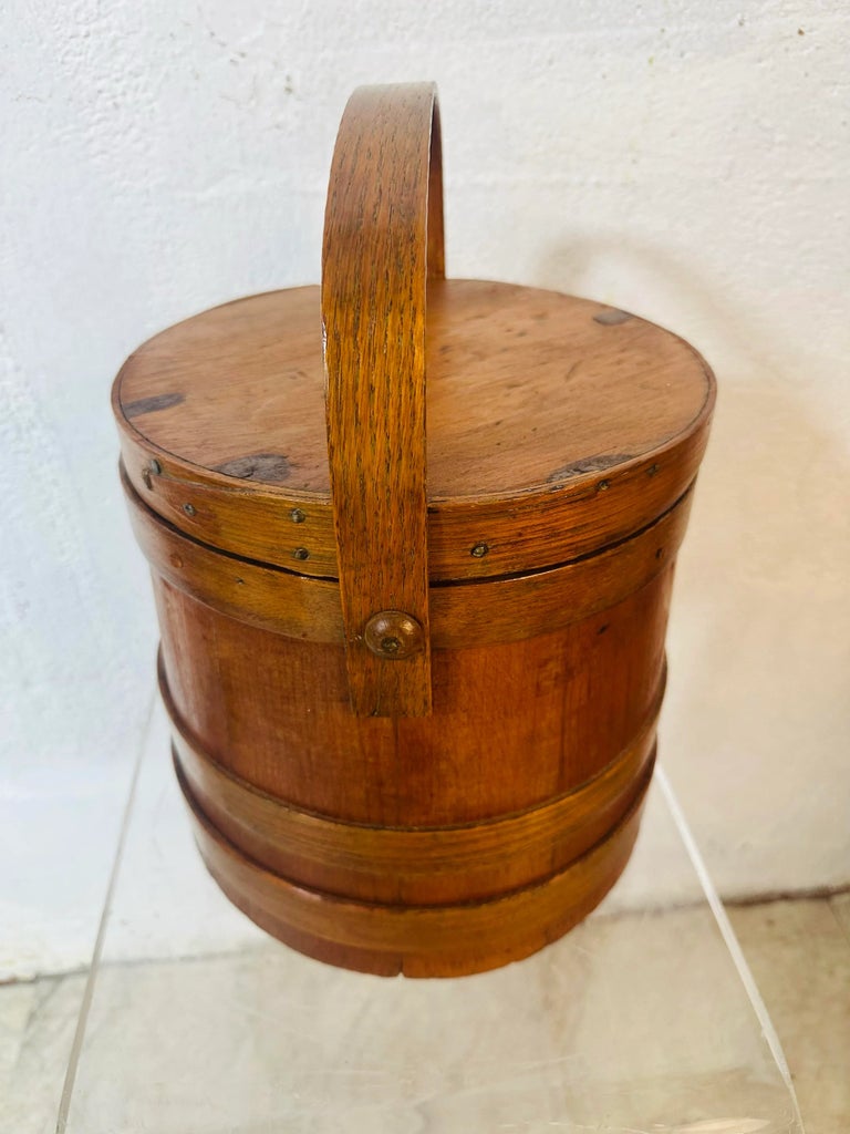 アンティーク雑貨 Antique Firkin ,USA ,Late 19th century Antique Hand Crafted Firken | Chairish