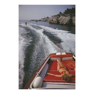 Original Slim Aarons Leisure in Antibes Photographic Print, 40"x30" For Sale