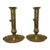 Pair of Brass "Chamberstick" Candle Holders - Likely Antique For Sale