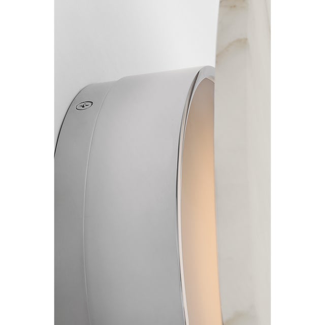 Melange 13" Sconce in Polished Nickel with Alabaster Designer: Kelly Wearstler Finish: Polished Nickel Height: 13" Width:...