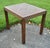 Henredon Oak Square Table Parquet Top Reeded Parsons Legs Mid Century End For Sale - Image 11 of 14