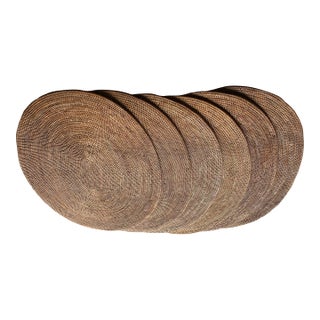 1990s Neto Oval Placemats- Set of 6 For Sale