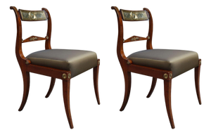 Fine Pair of Neoclassical Side Chairs, 1st Half 19th Century