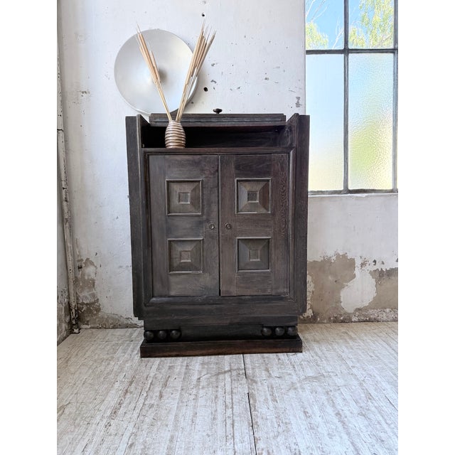 Art Deco Bar Cabinet by Hoffmann Chaleyssin, 1940s For Sale - Image 4 of 18