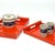Mid-Century Modern Vintage High Gloss Lacquer Red Nesting Trays - Set of 2 For Sale - Image 3 of 17