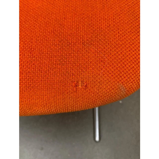Orange Set of Vintage German Space Age Seat 150 Chairs by Herbert Hirche for Mauser For Sale - Image 8 of 18