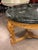French Louis XV Style 23 K Gold Carved Wood Center Table + Marble Top For Sale - Image 12 of 12