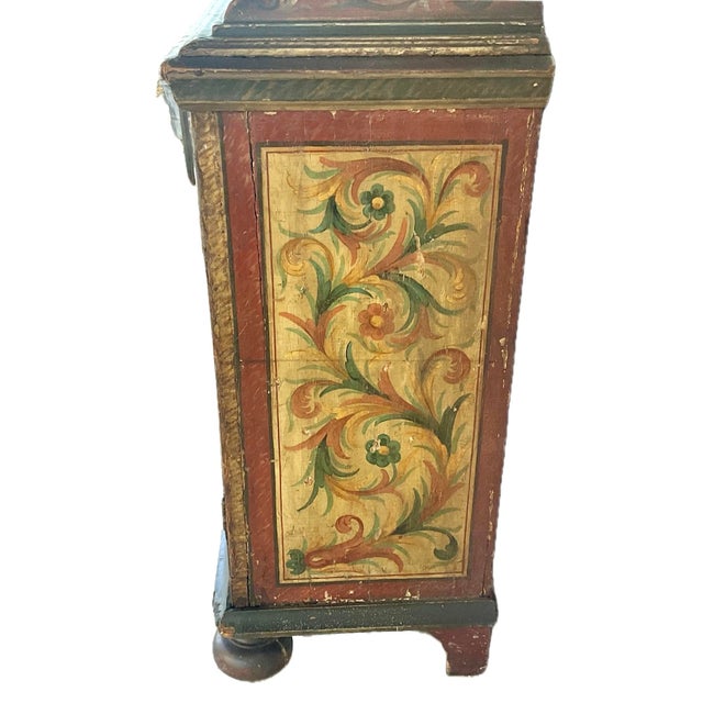 Dutch Colonial 18th Century Polychrome Painted Cabinet For Sale In Tampa - Image 6 of 13