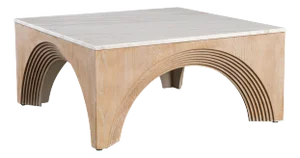Paxton Marble Top Rectangular Coffee Table