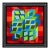 Late 20th Century Kinetic Composition Geometric Abstract Red Collage Silkscreen Victor Vasarely For Sale