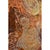 Burnt Orange Square Indonesian Burnt Orange and Indigo Figural Batik in Silver Faux Bamboo Frame For Sale - Image 8 of 10