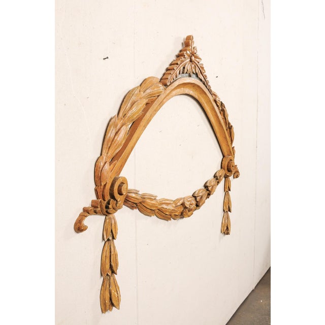 Large Italian Antique Arched Swag Fragment For Sale - Image 10 of 11