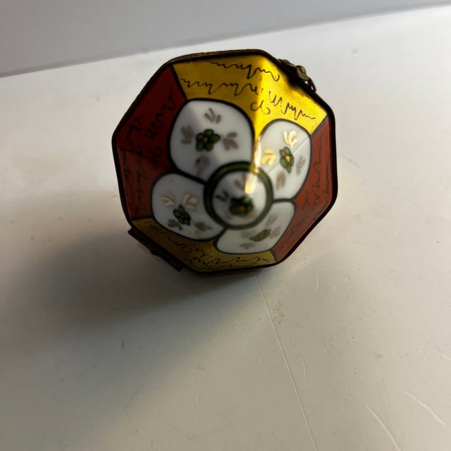 1970s Vintage Geometric Limoges Box For Sale - Image 5 of 5