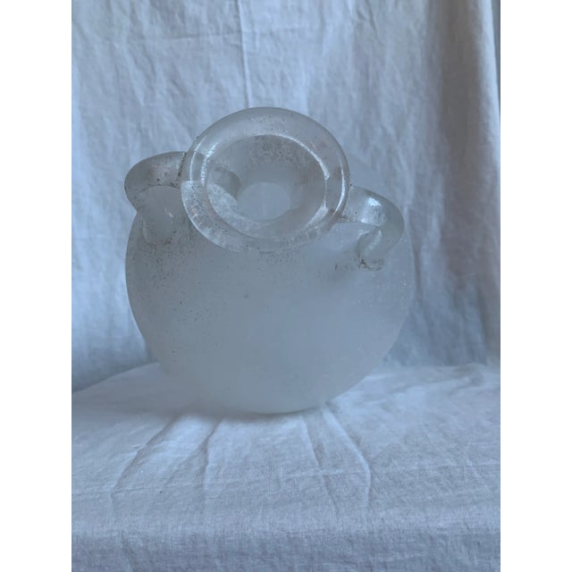 1960s Seguso 16" Tall Scavo Murano Ancient Roman Relic Style Vase For Sale - Image 5 of 7