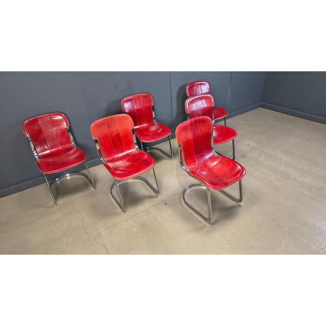 Vintage Dining Chairs from Cidue, 1970s, Set of 6 For Sale - Image 9 of 14
