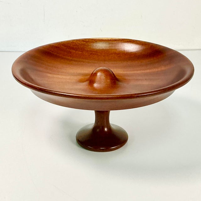 Vintage Home is pleased to offer this hand-turned Folk Art Walnut Compote. It’s beautifully designed with two pieces of...