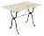French 19th Century Marble & Cast Iron Bistro Table For Sale