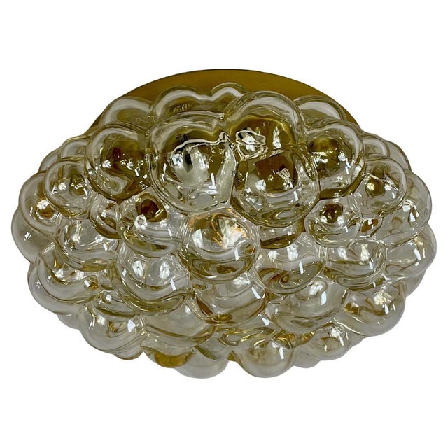 Mid-Century Modern Tinted Bubble Glass Flush Mount from Limburg, 1960s For Sale - Image 16 of 16
