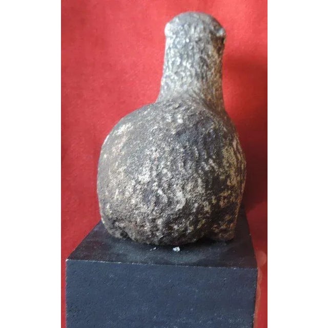 19th Century American Folk Art Carved Stone Lamb Sculpture For Sale - Image 9 of 11
