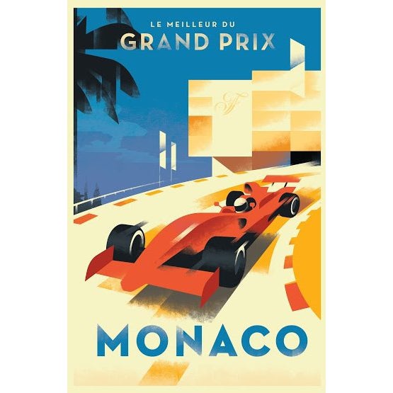 2015 Contemporary Danish Poster, Monaco Grand Prix For Sale