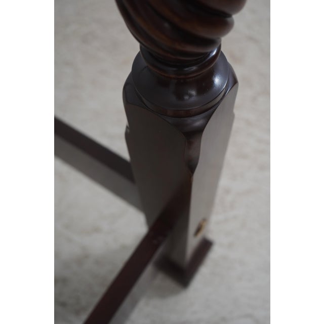 Henkel Harris Model 307 Mahogany Queen Size Poster Bed For Sale - Image 10 of 17