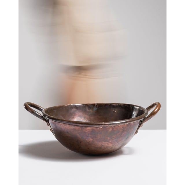 19th Century France Terra Cotta Copper Serving Piece For Sale - Image 9 of 15