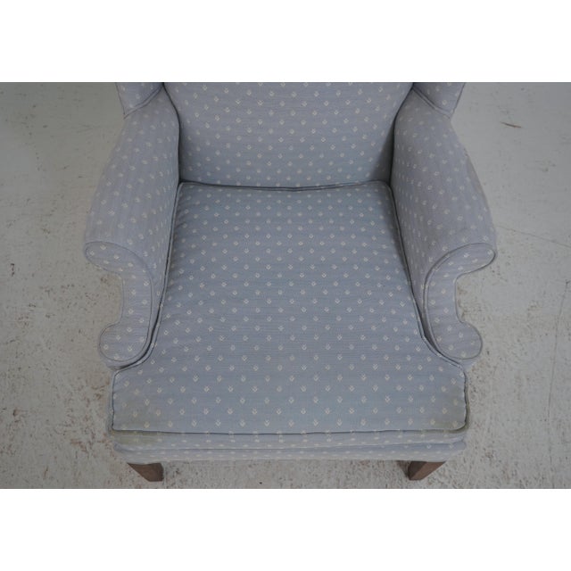 Drexel Chippendale Mahogany Wing Back Lounge Chair For Sale - Image 14 of 18