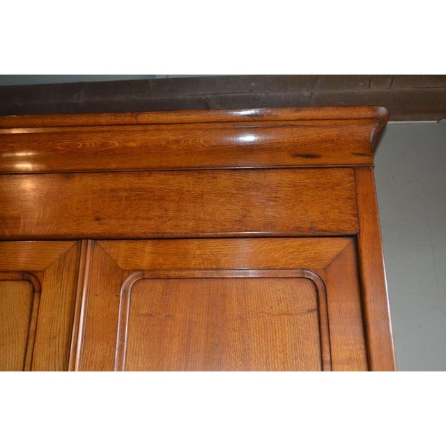 Antique Oak Louis Philippe Cabinet For Sale - Image 5 of 10