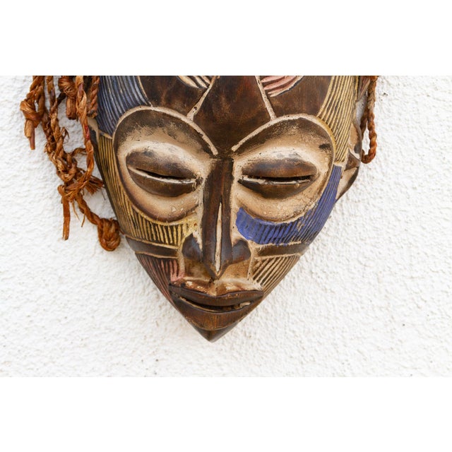 Multicolor African Chokwe Legacy Mask For Sale - Image 4 of 8