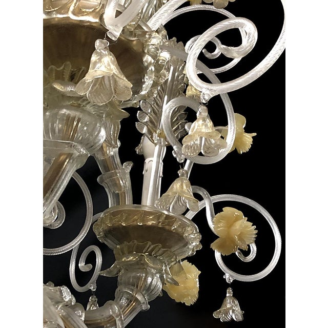 Murano Glass Chandelier, 1950s For Sale - Image 3 of 8