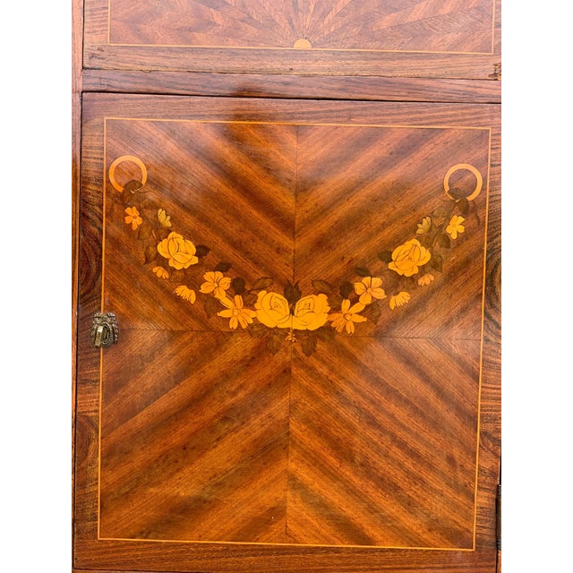 20th Century French Drop-Front Oak Secretary Desk or Abattant For Sale - Image 14 of 18