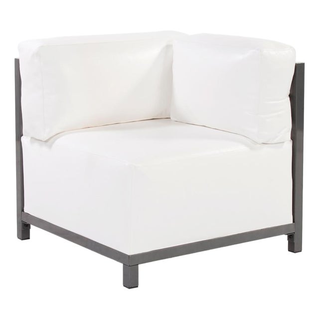 Axis Corner Chair Atlantis White Titanium Frame For Sale