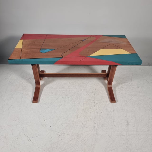Contemporary Vintage Beech Table, 1970s For Sale - Image 3 of 11