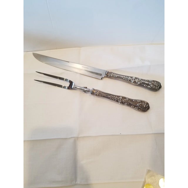 Tiffany and Co. English King Carving Set For Sale In San Antonio - Image 6 of 6
