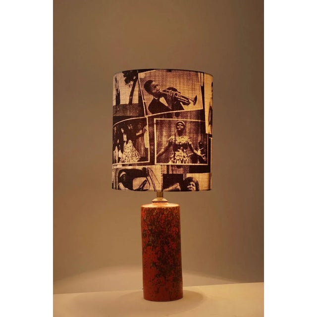 Ceramic Mid-Century Hungarian Studio Ceramic Table Lamp, 1950s For Sale - Image 7 of 10