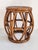 McGuire Vintage Bamboo & Rattan Drum Stool For Sale - Image 4 of 11