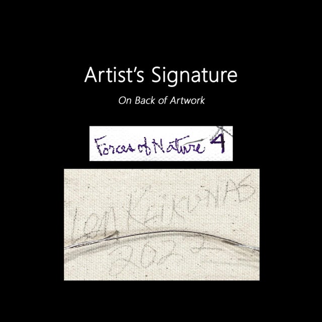 Forces of Nature 4 - Thick Texture Impasto Sculptural Original Wall Artwork by Len Klikunas For Sale - Image 9 of 11